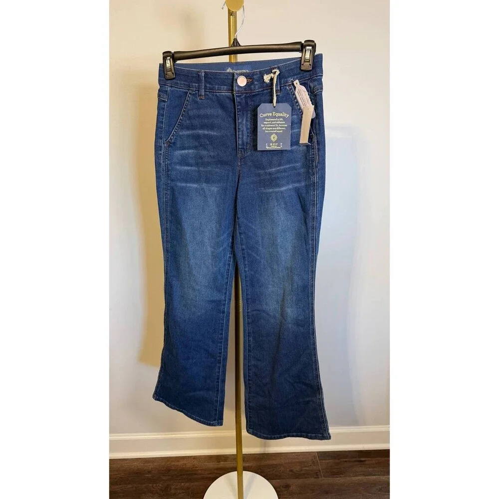 Democracy Women’s Ab’Solution Skyrise Bootcut Blue 6P $88 NWT - Picture 5 of 8